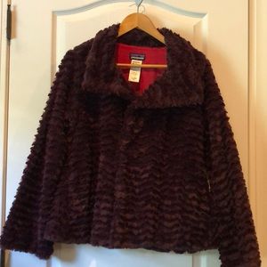 Patagonia Eggplant Wavy Fleece Jacket